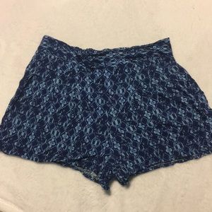 High waisted shorts-cute print